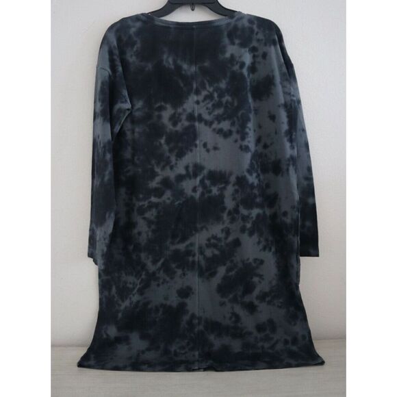 J. Jill Women's Sz S Carbon Multi Pure Jill Cloud Tie-Dyed Knit Dress - Picture 2 of 9